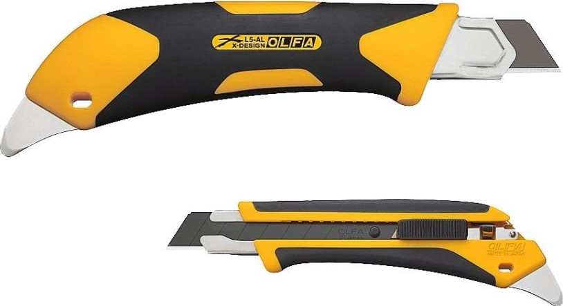 Нож Olfa OL-L5-AL "autolock", двухкомпонентный корпус, 18мм
