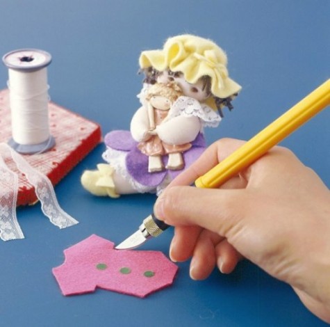 Нож перовой Olfa OL-AK-4 с профильными лезвиями, 6мм, 4шт