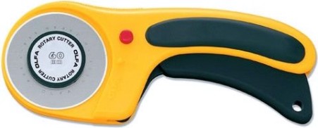 Нож с круговым лезвием Olfa OL-RTY-3/DX с пистолетной рукояткой, 60 мм