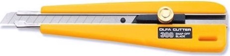 Нож с выдвижным лезвием с фиксатором Olfa OL-300 9мм