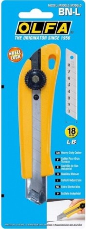 Нож строительный Olfa 18мм винтовой фиксатор [OL-BN-L]