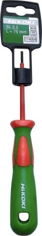 Отвертка шлицевая диэлектрическая HiKOKI SL 2.5 х 75 мм 774 054 [774054]