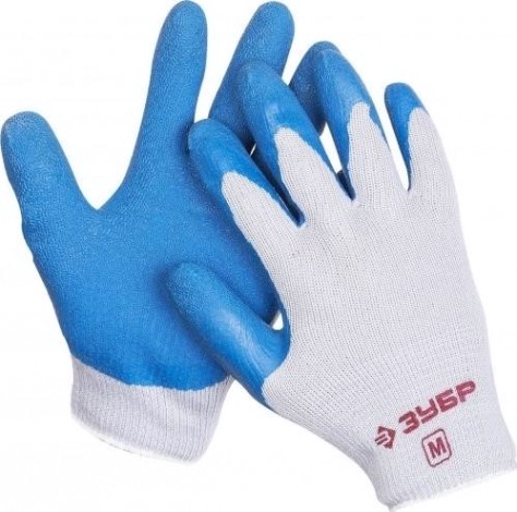 Перчатки резиновые ЗУБР ПРОФЕССИОНАЛ суперпрочные, размер m, рельефные особопрочные про [11260-M]