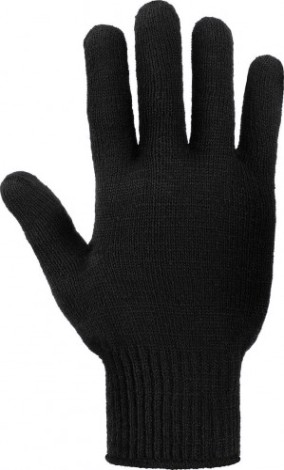 Перчатки трикотажные "Комфорт" 10 класс 5 нитей с ПВХ черные (250пар) [911-955]