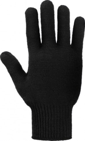 Перчатки трикотажные "Комфорт" 7 класс 5 нитей с ПВХ черные (250пар) [911-962]