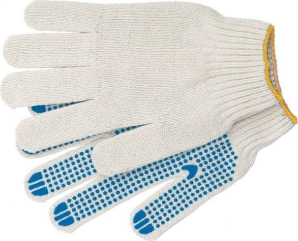 Перчатки трикотажные "Точка" для ремонтных и строительных работ [67774]