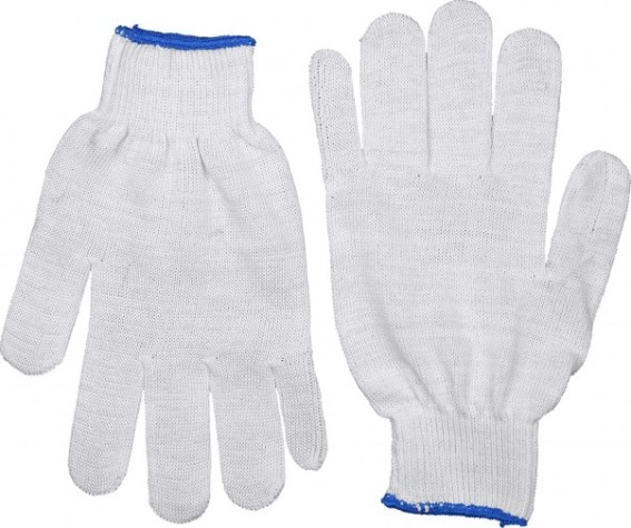 Перчатки трикотажные тонкие ЗУБР КОМФОРТ размер L-XL, без покрытия [11450-XL]