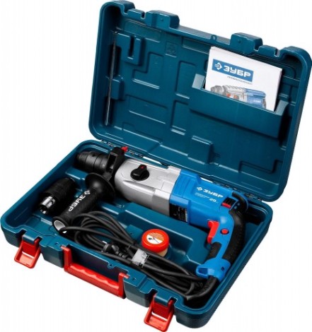 Перфоратор ЗУБР ЗП-28-800 КМ БЗП в комплекте