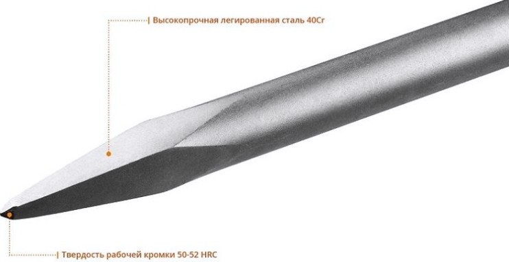 Пика шестигранная ЗУБР 400 мм HEX 30 ПРОФЕССИОНАЛ буран [29375-00-400]