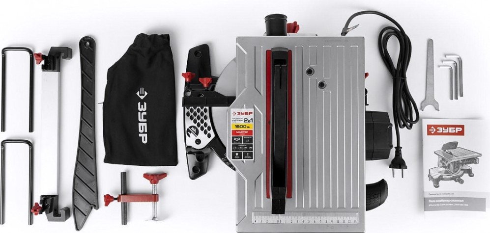 Пила торцовочная сетевая ЗУБР ЗПТК-210-1500