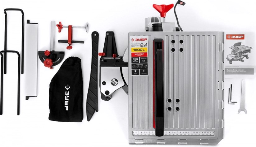 Пила торцовочная сетевая ЗУБР ЗПТК-255-1800