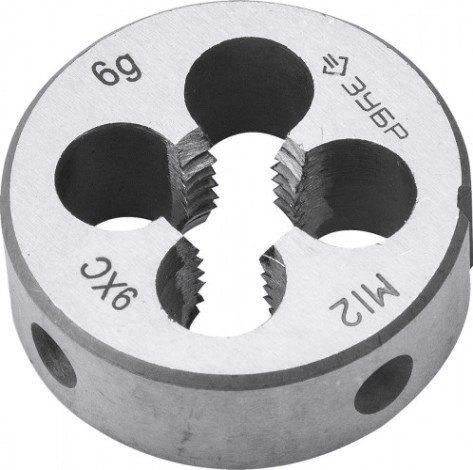 Плашка ЗУБР М12х1,75 ст.шаг 9ХС 4-28022-12-1.75 [4-28022-12-1.75]
