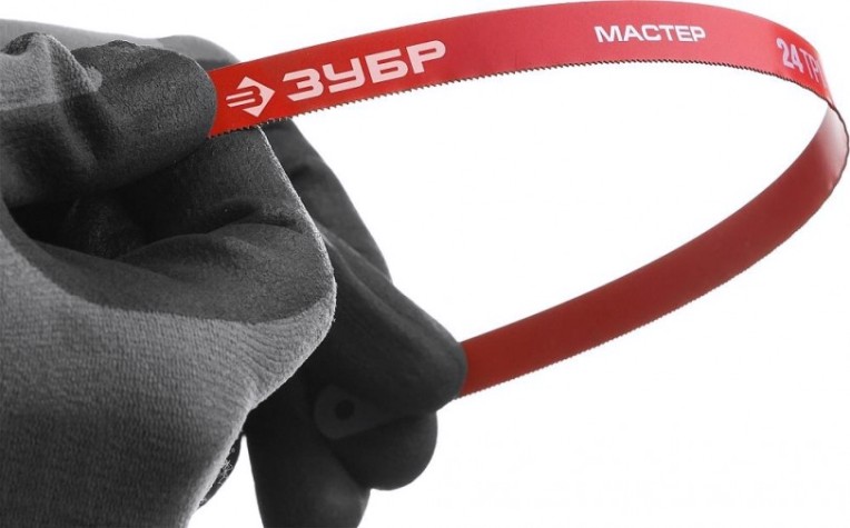 Полотно для пил по металлу ЗУБР МАСТЕР-24 гибкое 24 tpi: универсальный рез, 300 мм, 10 шт. [15853-24-10_z01]