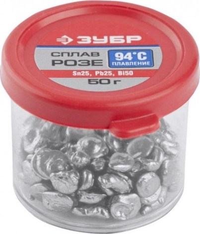 Припой легкоплавкий ЗУБР РОЗЕ 50 гр. 55457-050 [55457-050]