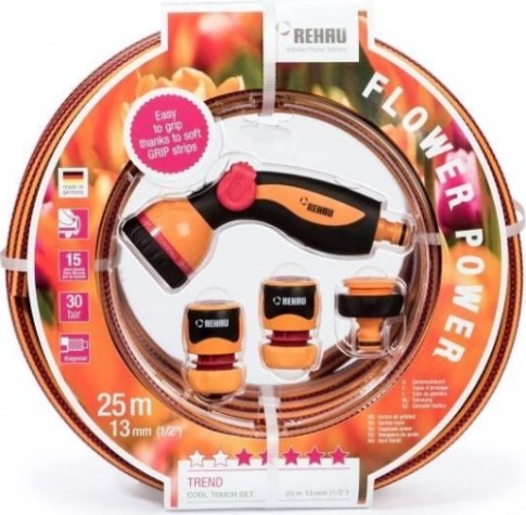 Шланг для полива REHAU COOL TOUCH Flower Power 1/2" х 25 м 10977981600