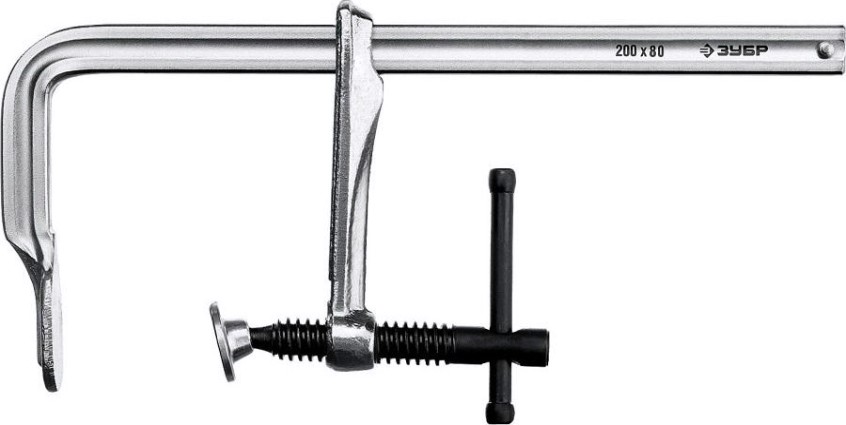 Струбцина F-образная ЗУБР ПРОФЕССИОНАЛ кс-200/80 тип f 200/80 мм, [32157-080-200]