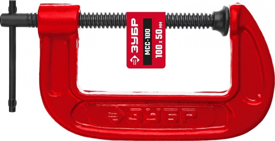 Струбцина G-образная ЗУБР МСС-100 тип G 100 мм, [32244-100]