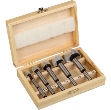 Сверло по дереву ЗУБР МАСТЕР 5 шт., 10-15-20-25-35мм, набор форстнера фанере, д [2994-H5_z01]