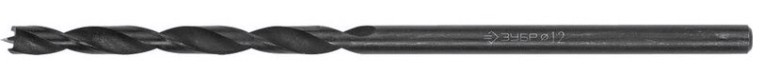 Сверло по дереву ЗУБР ПРОФЕССИОНАЛ d 12x300/150мм, спиральное м-образная заточка [29421-300-12_z01]