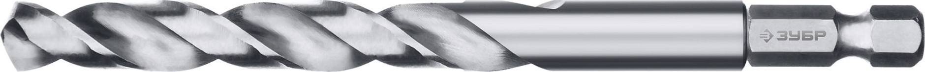 Сверло по металлу ЗУБР ПРОФЕССИОНАЛ 10.0х133мм, с шестигранным хвостовиком, сталь р6м5 [29623-10]