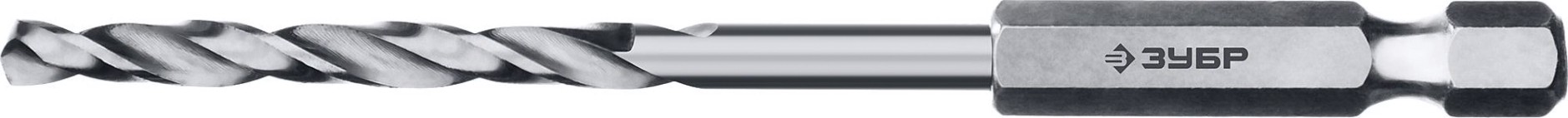 Сверло по металлу ЗУБР ПРОФЕССИОНАЛ 3.0х79мм, с шестигранным хвостовиком, сталь р6м5, [29623-3]