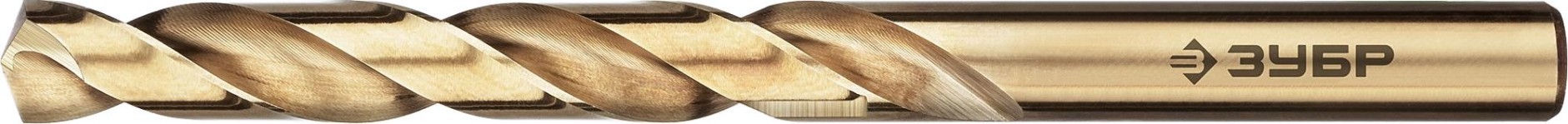 Сверло по металлу ЗУБР ПРОФЕССИОНАЛ кобальт 9.0х125мм, сталь р6м5, класс а [29626-9]