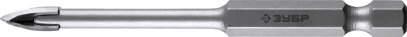 Сверло по стеклу и керамике ЗУБР ПРОФЕССИОНАЛ кафелю, с четырьмя режущими лезвиями, шестигранный [29845-03_z01]