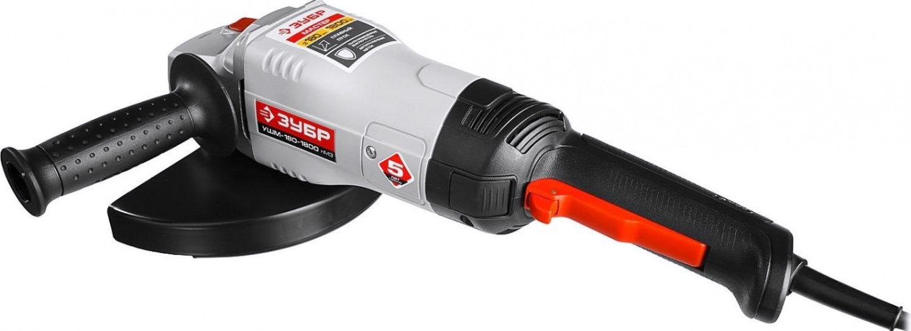 Угловая шлифмашина сетевая ЗУБР УШМ-180-1800 ПМ3