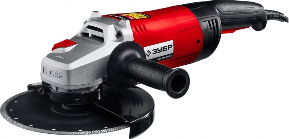 Угловая шлифмашина сетевая ЗУБР УШМ-230-2405 П