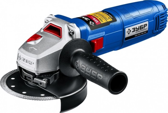 Угловая шлифмашина сетевая ЗУБР УШМ-П125-1500 ЭПСТ Профессионал