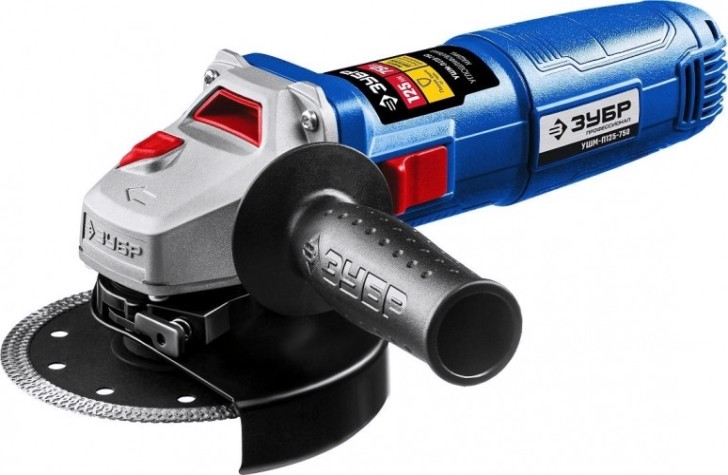 Угловая шлифмашина сетевая ЗУБР УШМ-П125-750 Профессионал