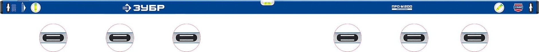 Уровень магнитный ЗУБР 34589-200_z01 усиленный 2000 мм профессионал-м