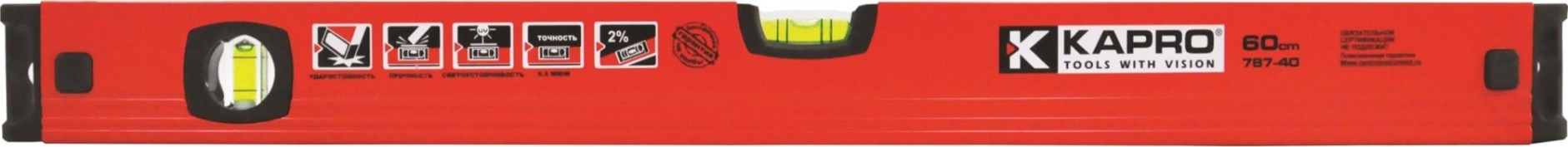 Уровень строительный KAPRO STREND PRO 787-40М 200 см, магнитный [787-40-200M]