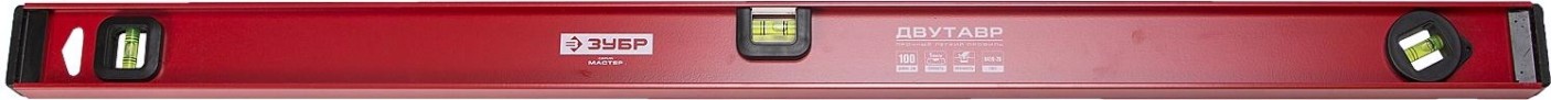 Уровень строительный ЗУБР Двутавр 1000 мм, с профилем [4-34583-100_z01]