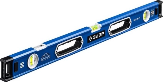 Уровень строительный ЗУБР Эксперт 800 мм с зеркальным глазком [34570-080]